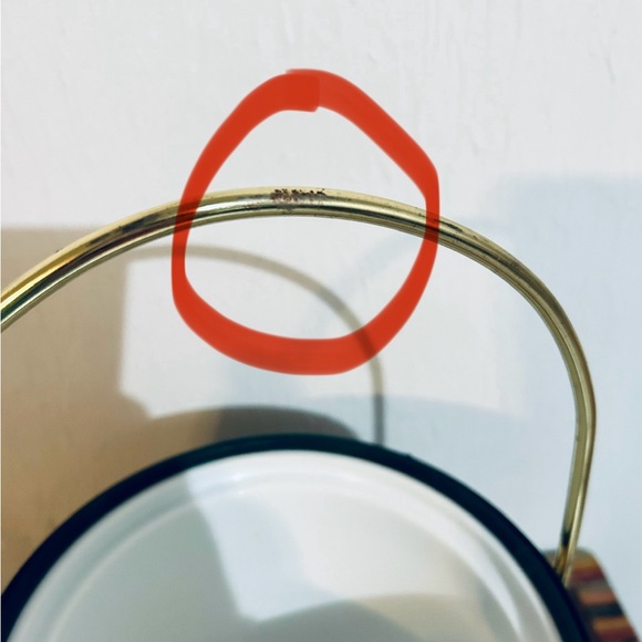 VINTAGE ANTIQUE RETRO ELEGANCE BY KRAFTWARE GREEN GOLD ACCENTS ICE BUCKET - Picture 6 of 11